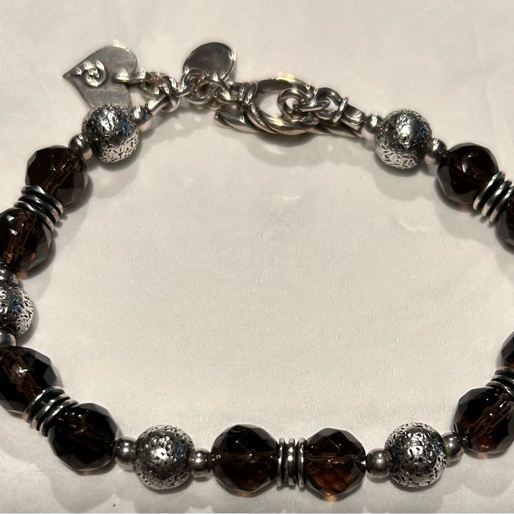 Silpada Smoky Quartz Beaded Bracelet